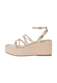 Stradivarius Espadrilles - gold coloured