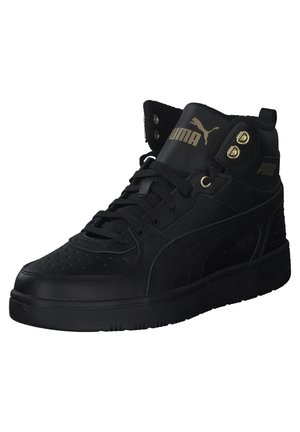 REBOUND RUGGED UNISEX - Sneaker high - puma black-puma black-puma team gold