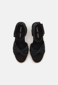 TOMS Sandály na vysokém podpatku - black