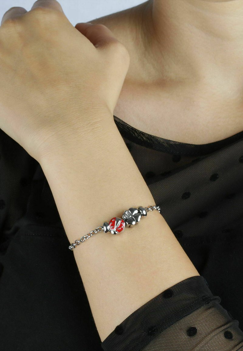 Morellato Drops Bracciale Donna In Acciaio Con Cristalli, Collezione Charm, Lunghezza 21cm, Chiusura A Moschettone, SCZ1126