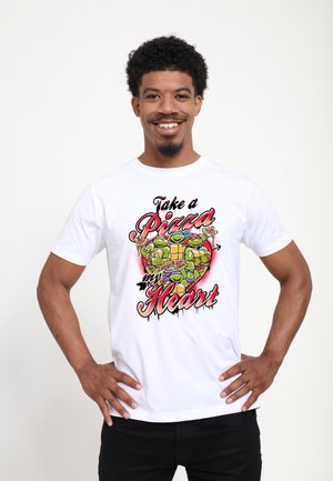 Henry Tiger VALENTINES DAY TEENAGE MUTANT NINJA TURTLES AIRBRUSH - T-shirt print - white