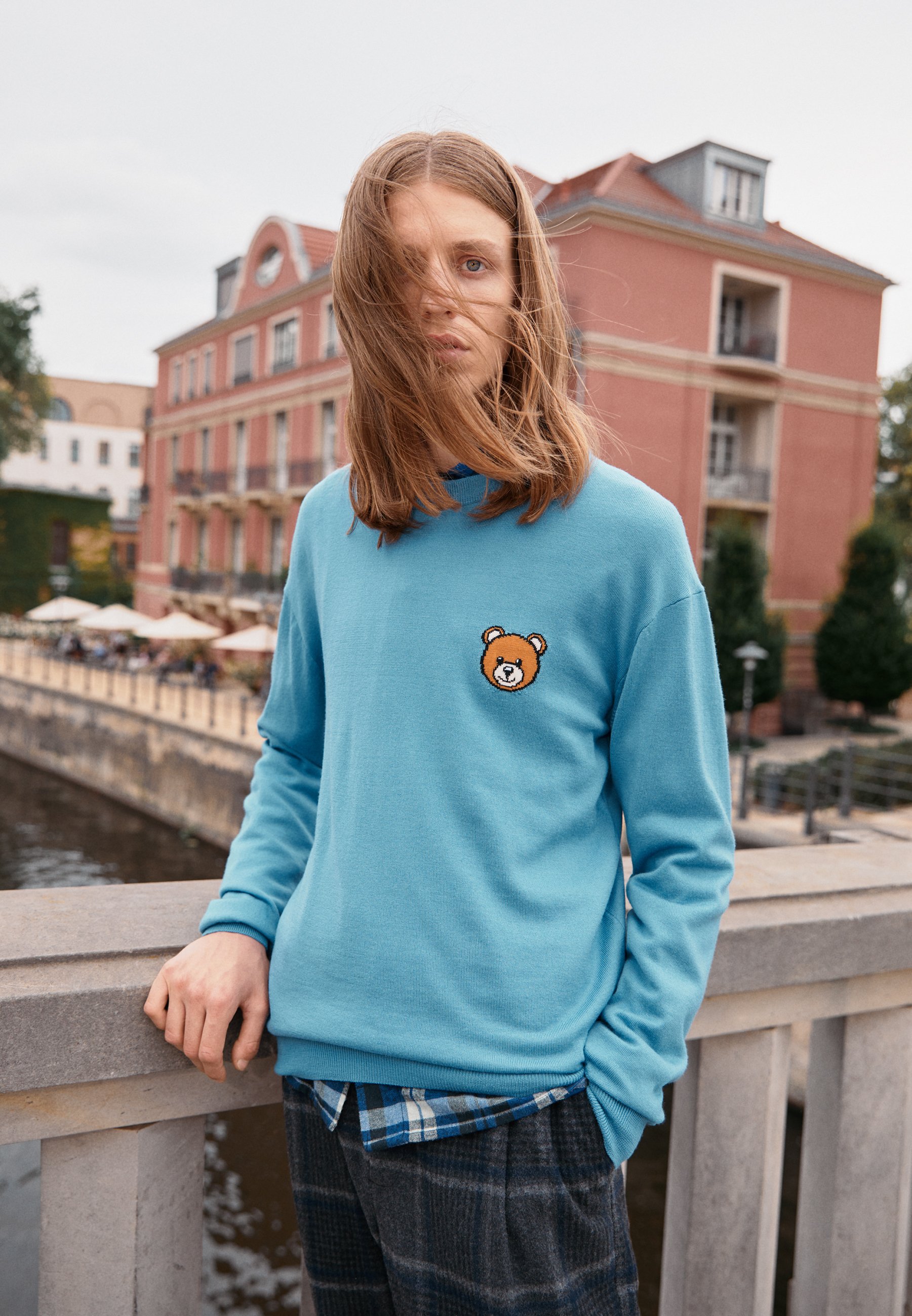 MOSCHINO Jumper - light blue - Zalando 