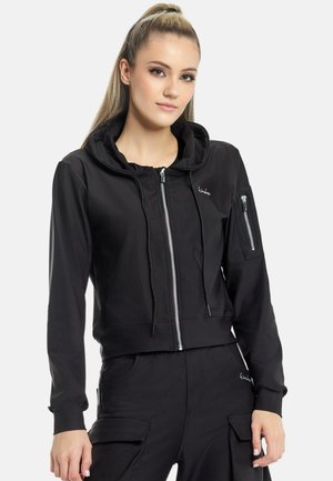 Mikina so zipsom - black