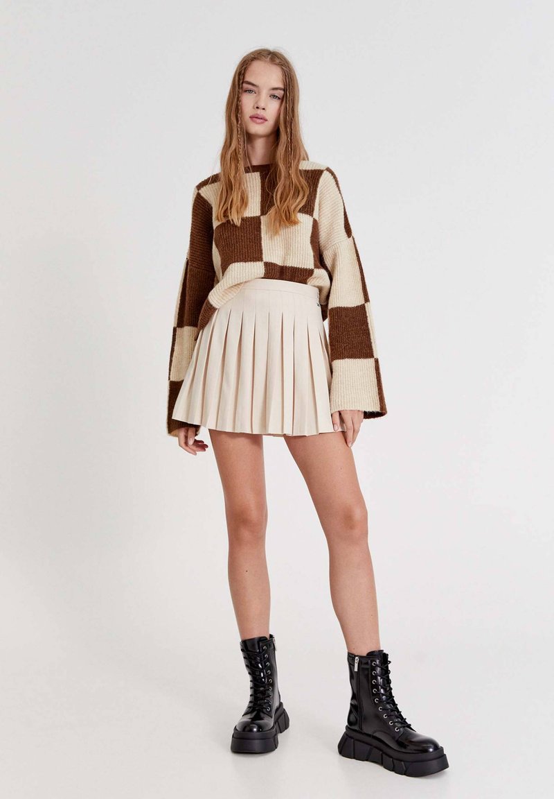 Damen Jeansröcke | PULL&BEAR A-Linien-Rock mottled beige/beige-meliert - AX86496 Damen Jeansröcke | PULL&BEAR A-Linien-Rock mottled beige/beige-meliert - AX86496