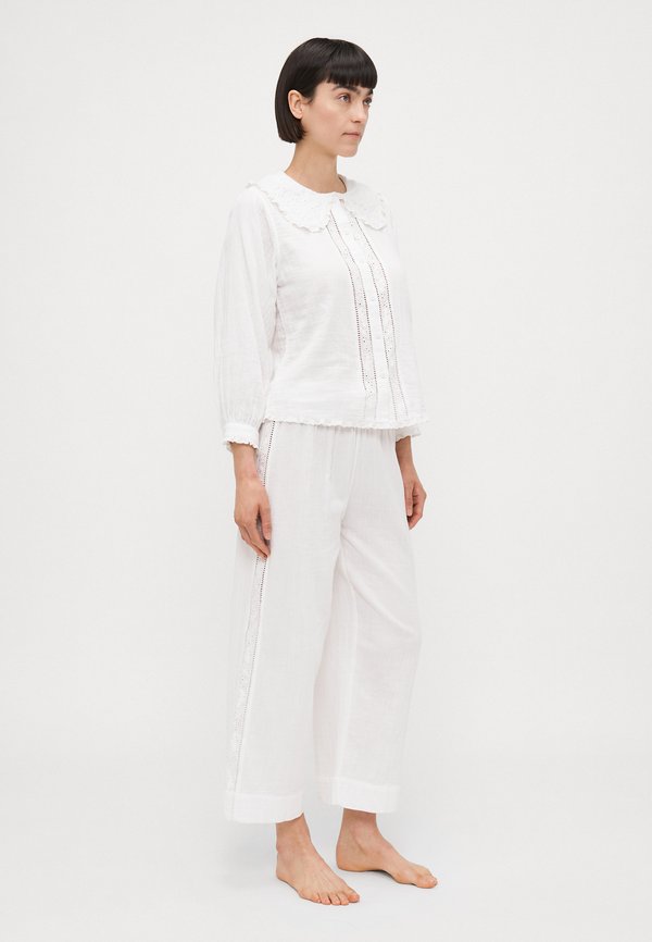 WOMENS FANCY COLLAR SHIRT POCKET TROUSERS - Pyjama set3