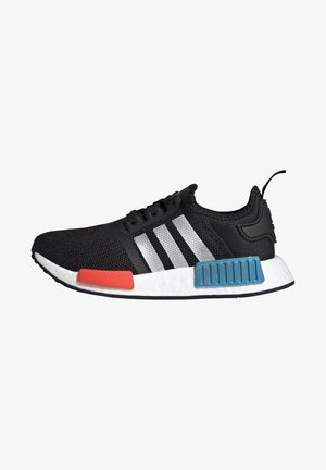 NMD_R1 SHOES - Sneakers basse - core black/silver metallic/solar red