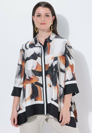 ABSTRACT PRINT POINTED HEM - Blusa - snow white