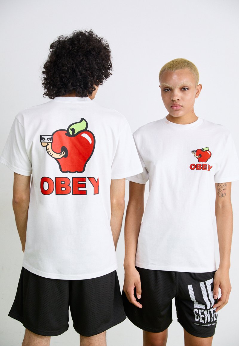 Obey Clothing APPLE OF MY EYE UNISEX - Triko s potiskem - white