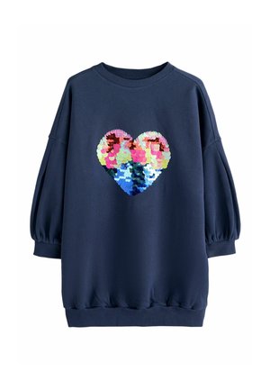 REGULAR FIT - Freizeitkleid - navy sequin heart