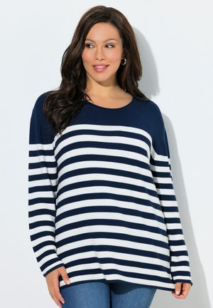 BRETON STRIPED - Trui - ink blue