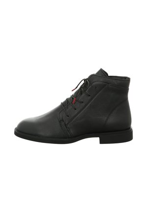 Schnürstiefelette - schwarz