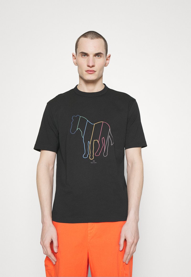 PS Paul Smith LINE ZEBRA Print Tshirt black Zalando.ie