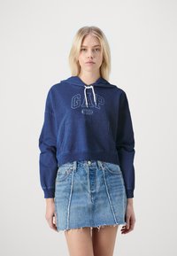 GAP CROPPED - Sweatshirt - medium indigo