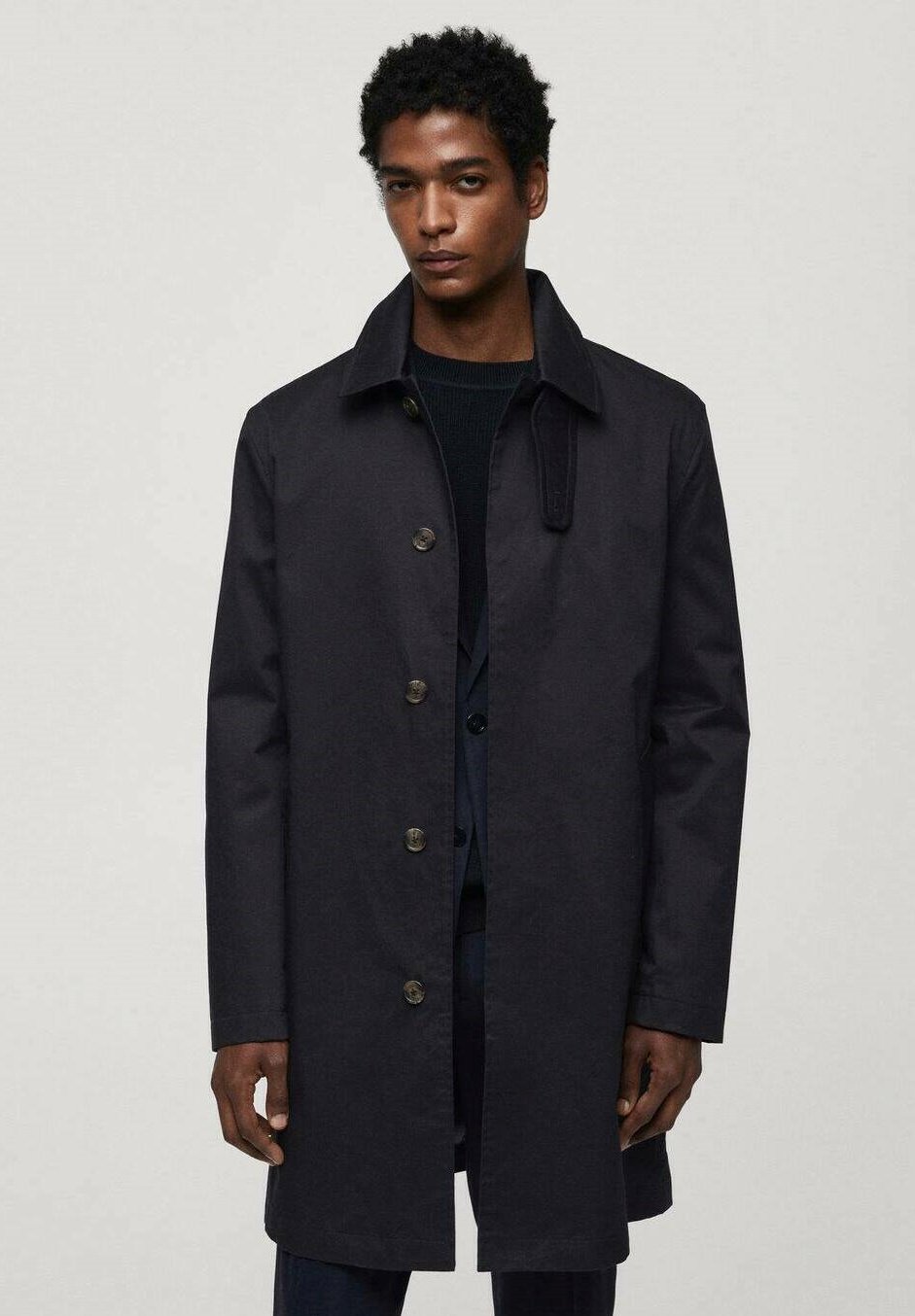 Mango CHAYTON - Klassischer Mantel - bleu marine foncé/royal  