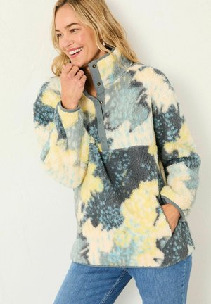 HALF NECK - Fleece jumper - blue mark make
