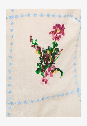 Love & Roses, PETITE FIT - FLORAL EMBROIDERED NOTCH NECK BLOUSE - Bluse - ivory