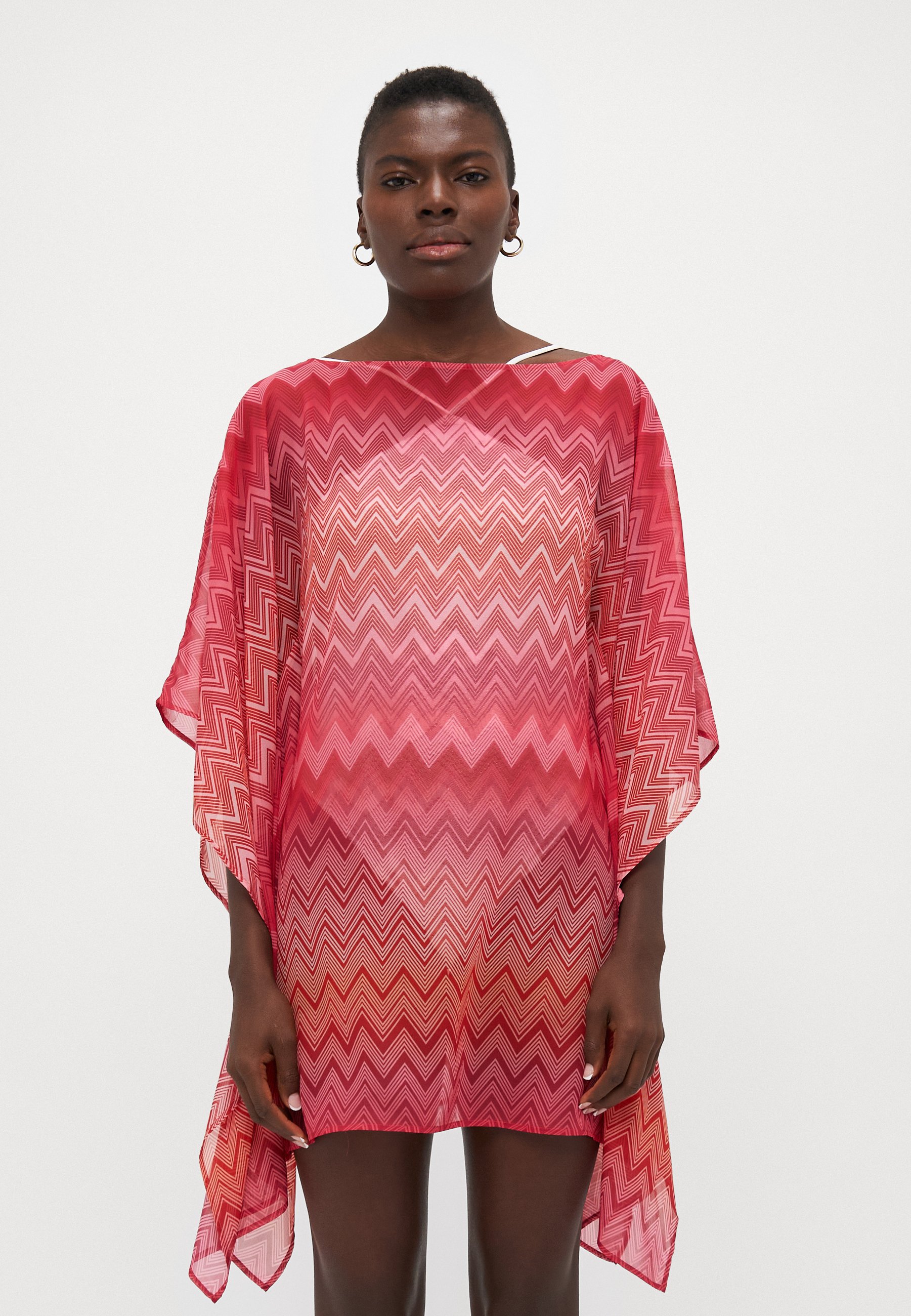 Missoni SHORT COVER UP - Beach accessory - cherry/pink