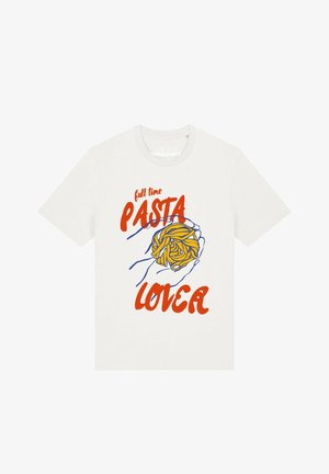 watapparel, PASTA LOVER UNISEX - T-shirt imprimé - off white