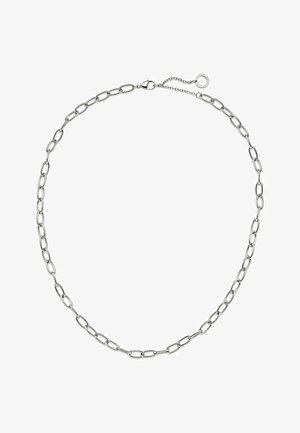 Sølv kædetrøje med for længdeovale led. Sikker med en hummerlås og justerbar kæde for at passe.