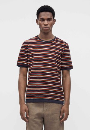 NN.07 BARI - T-shirt imprimé - navy/multi-coloured