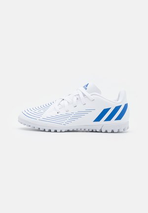 PREDATOR EDGE.4 TF J UNISEX - Scarpe da calcetto con tacchetti - footwear white/hi-res blue