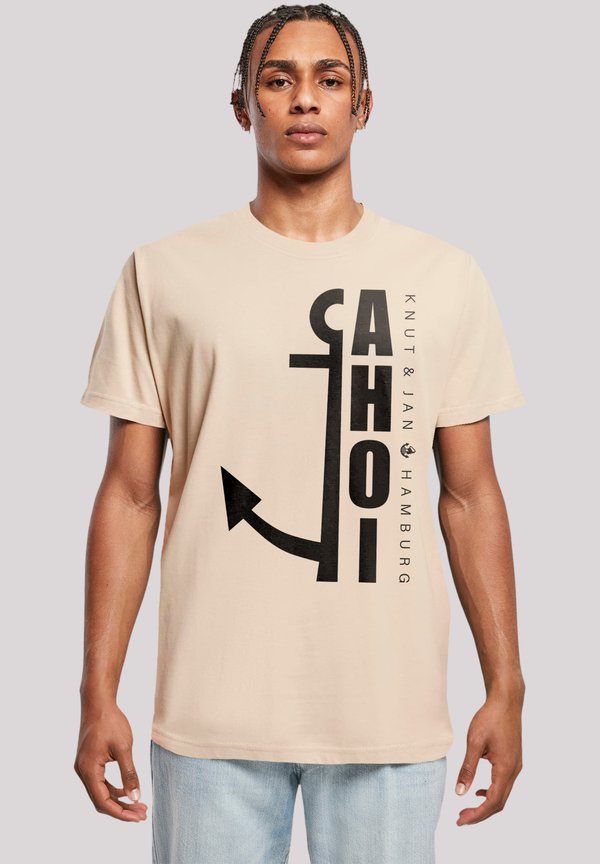 AHOI ANKER CROP KNUT JAN HAMBURG - T-Shirt print - sand
