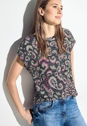 Cecil ORNAMENT - T-Shirt print - schwarz