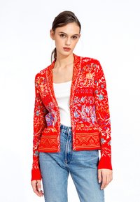 Ivko JACQUARD ANDALUSIA PATTERN - Vesta na kopčanje - red