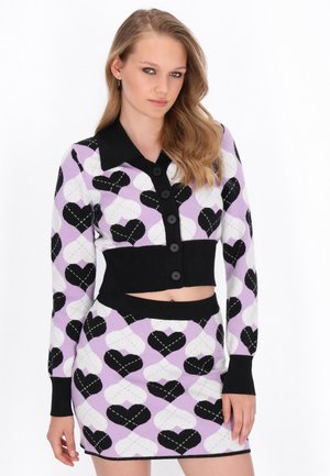 Cardigan - black lilac