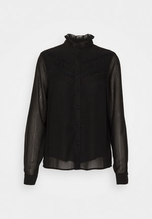 Vero Moda VMNALA L/S O-NECK - Πουκαμίσα με κουμπιά - black