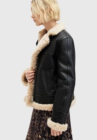 AllSaints LOREL FLYING JACKET - Kožnata jakna - black