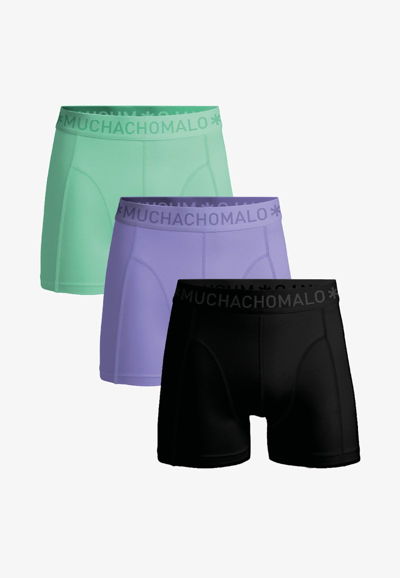MUCHACHOMALO 3-PACK SOLID - Bikses - black purple green