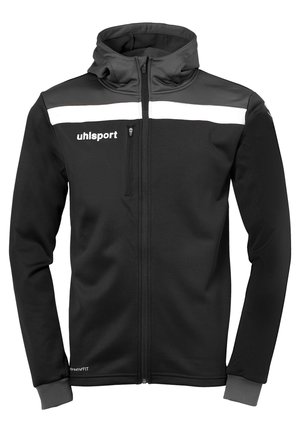 Sweat zippé - schwarz/anthra/weiß
