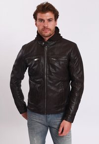 BERNEZ - Lederjacke - brown