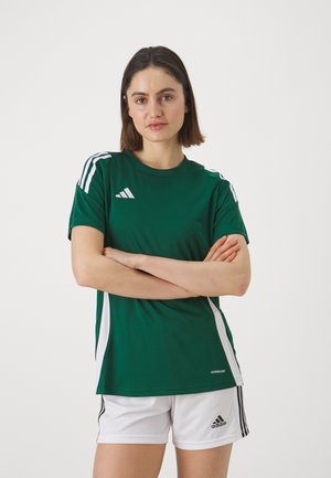 TIRO24 WOMEN - T-shirt de sport - team dark green/white