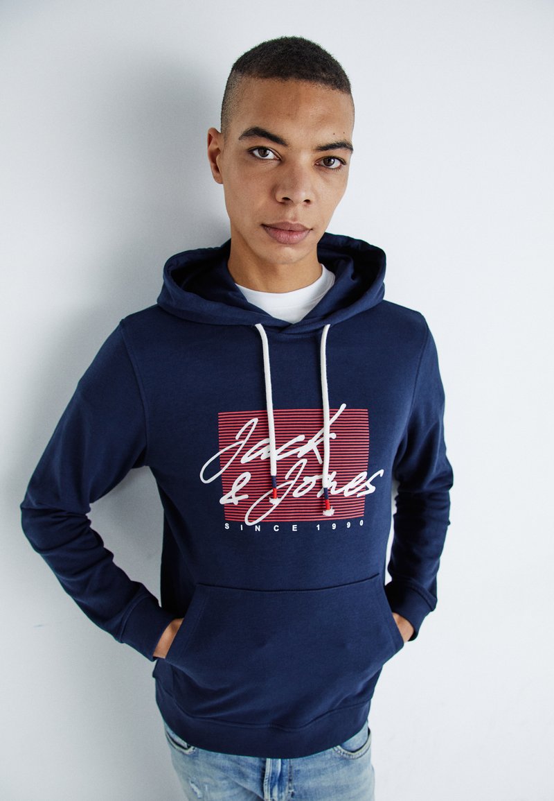 Jack & Jones - JJZURI  - Hoodie - navy blazer, Vergroten