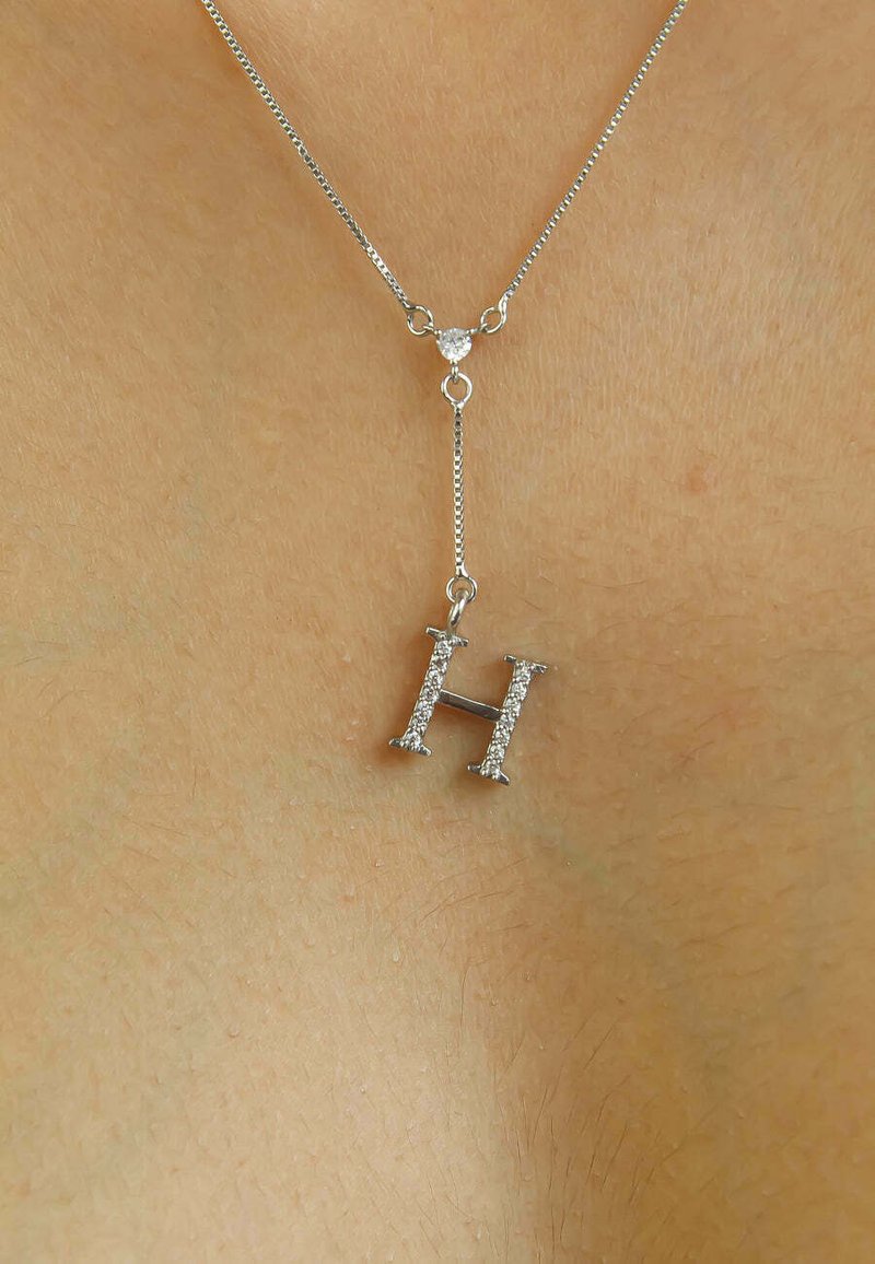 Bombay Sunset LETTER H Necklace silver/silvercoloured Zalando.ie
