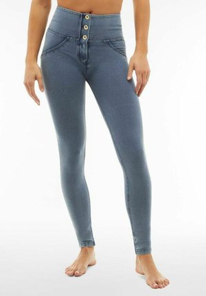 Freddy PUSH-UP - Jeggings - blu medio jeans blue seams