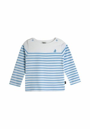 REGULAR FIT - BRETON STRIPE - Longsleeve - white/blue