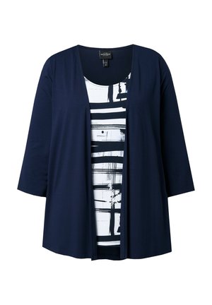 Ulla Popken, 2-IN-1 LAYERED BLOUSE - Long sleeved top - dark marine