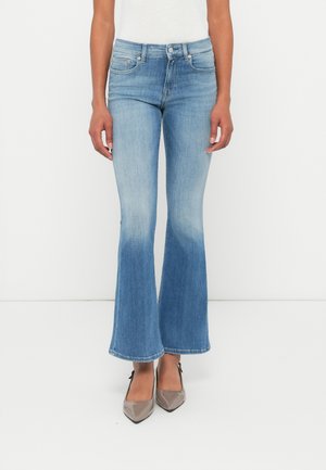 JOELLA PANTS - Flared jeans - light blue