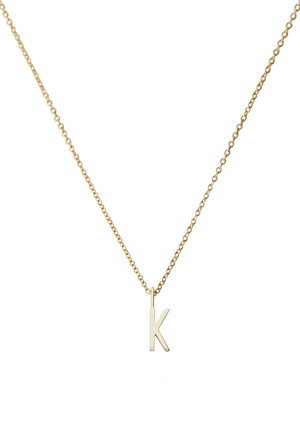 Design Letters HALSKETTE MIT KLEIN INITIAL CHARM GOLD (A-Z) - Halskette - gold-coloured