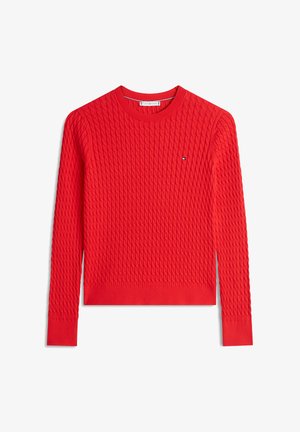 Tommy Hilfiger, CABLE FINE - Striktrøje - fireworks