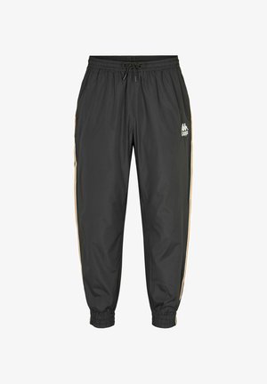 Kappa, UNISEX - Pantalon de survêtement - black-orange desert