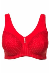 Bralette, kant, zonder beugel, cup B-F, druivenrood | Ulla Popken