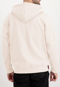 Alpha Industries BASIC SMALL LOGO - Sudadera con cremallera - jet stream white