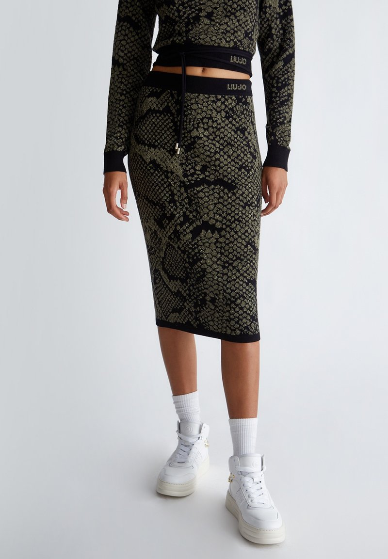 Liu Jo Jeans Kokerrok donkergroen Liu Jo Jeans Kokerrok donkergroen