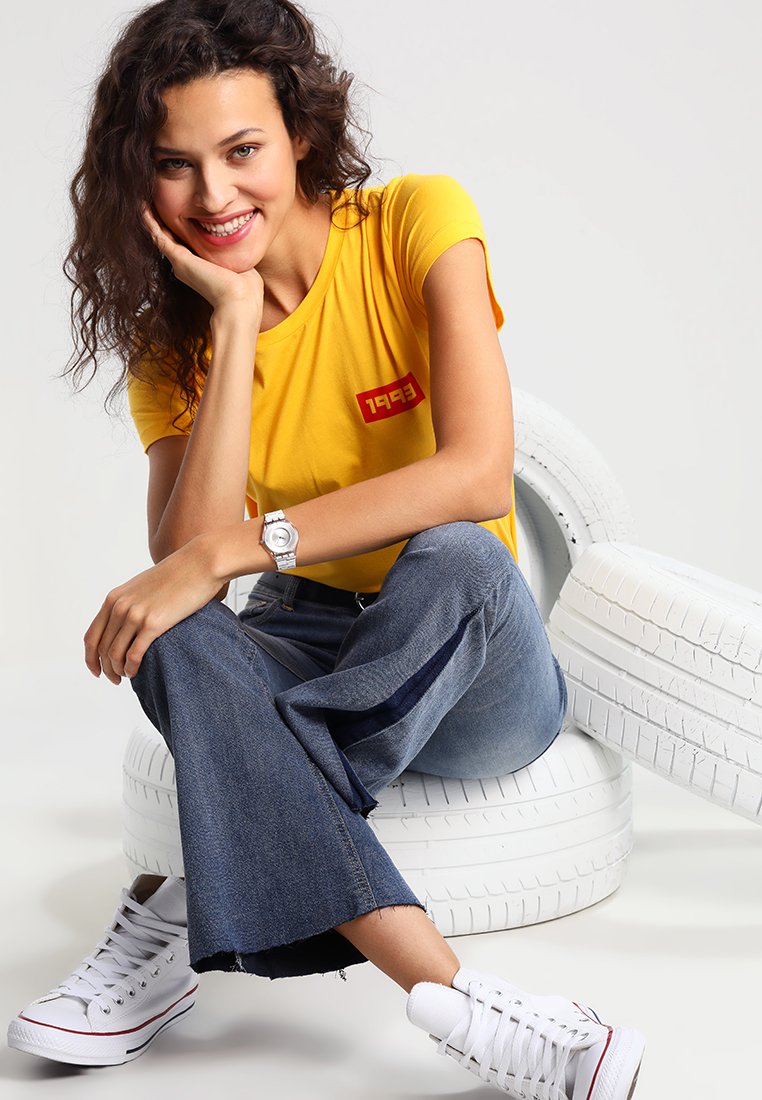 Swatch THIN LINER - Montre - white/blanc - ZALANDO.FR