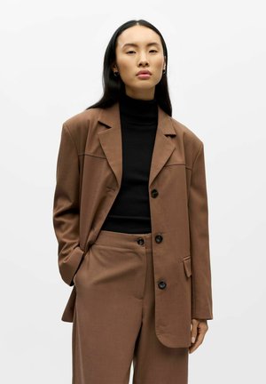 Halflange jas - cocoa brown