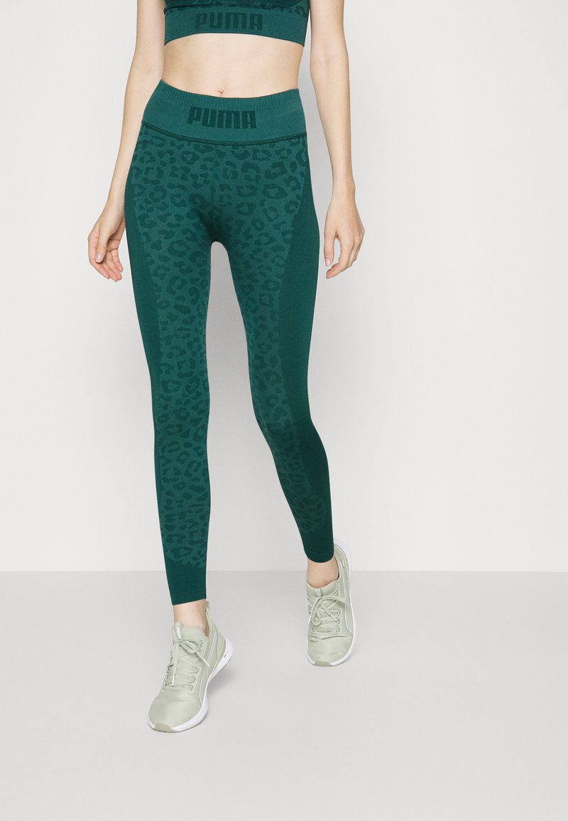 Puma FORM SEAMLESS HIGH WAIST TIGHT Tights varsity green/dunkelgrün